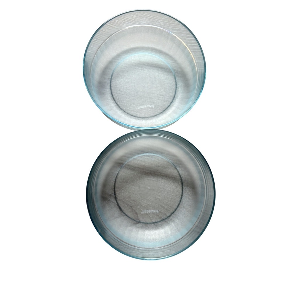 Tupperware Impressions Cereal Bowls Set of 2 Translucent Blue 5 1/2" cottage